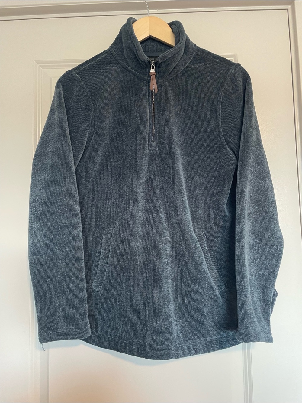 32 Degrees Charcoal Blue Quarter-Zip Fleece Pullover